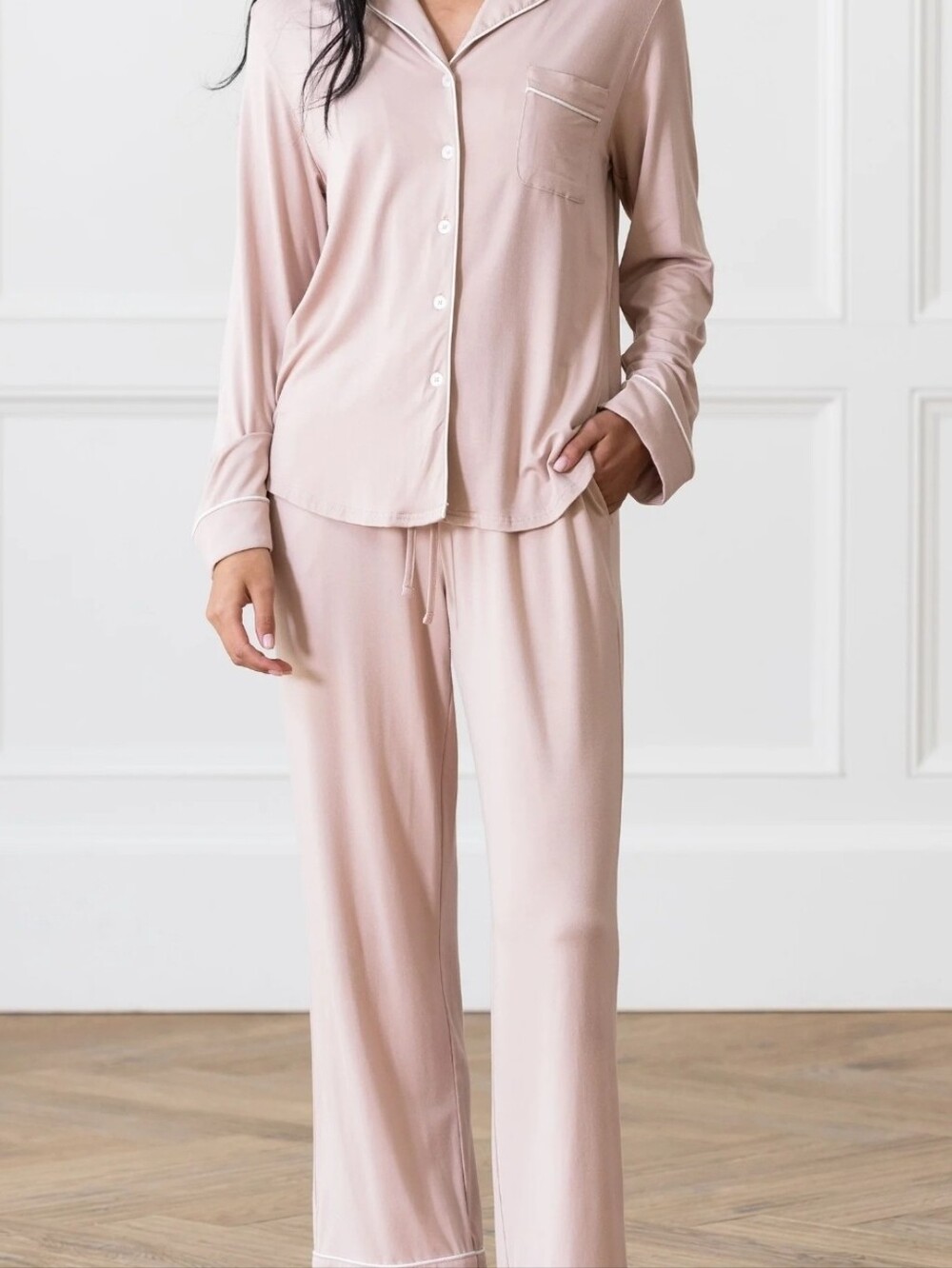 NEW CozyEarth Women's Pajama Set - Blush XXL TALL